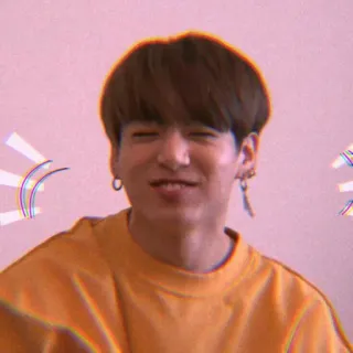 🦋 Jungkook kpop, bts, sonrisa, ídolo, cantante telegram sticker