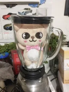 😊 máy xay sinh tố, thú nhồi bông, đồ chơi nhồi bông, dễ thương, đồ gia dụng, nhà bếp, đồ chơi whatsapp sticker