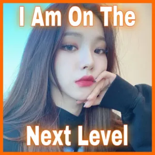 ❤️‍🔥 I Am On The
Next Level autocollant, niveau supérieur, femme, kpop, beauté telegram sticker