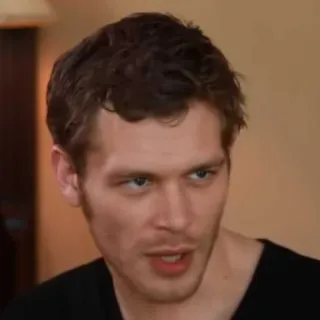 📰 Klaus Mikaelson The Vampire Diaries homme, portrait, acteur, vampire, série TV, drame, fan art, célébrité telegram sticker