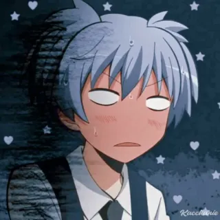 🌀 Nagisa Shiota Assassination Classroom Anime, Sticker, Nagisa, Assassination Classroom, Fofo whatsapp sticker