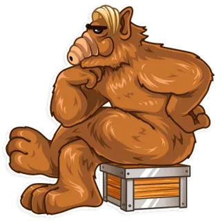 🤔 Alf Alien, Série de TV, Sitcom, Anos 80, Personagem, Nostalgia telegram sticker