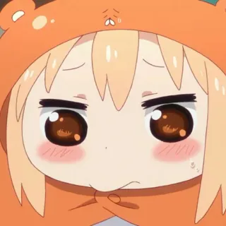 🍫 Anime, Dibujos animados, Lindo, Triste, Preocupado, Personaje telegram sticker