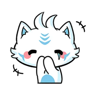 😊 고양이, 스티커, 귀여운, 카와이, 동물 telegram sticker