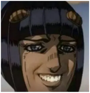 😅 Bruno Bucciarati JoJo's Bizarre Adventure Anime, Jojo, Bruno Bucciarati, Personnage, Sourire telegram sticker