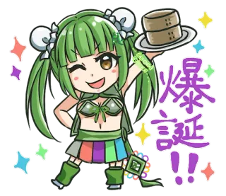 😁 爆誕 Anime, Schattig, Kawaii, Glitter, Idool telegram sticker