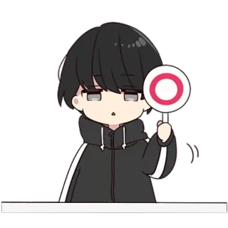 😳 Anime, Cartone animato, Personaggio, Adesivo, Ragazzo telegram sticker