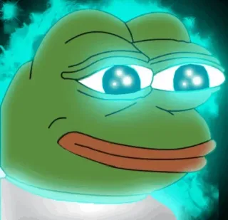 😐 Pepe the Frog пепе, лягушка, мем, интернет, персонаж whatsapp sticker
