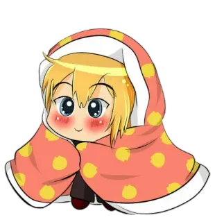 😍 mignon, chibi, kawaii, couverture, anime, manga telegram sticker