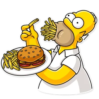 Homer Simpson telegram stickers