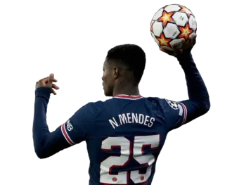 🐠 N.MENDES
25 football, athlète, football, joueur, sport, Nuno Mendes telegram sticker