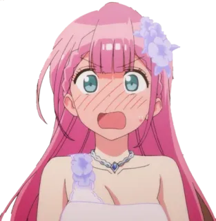 😳 Anime, Cô gái, sốc, ngạc nhiên, Hoạt hình, Nhân vật telegram sticker
