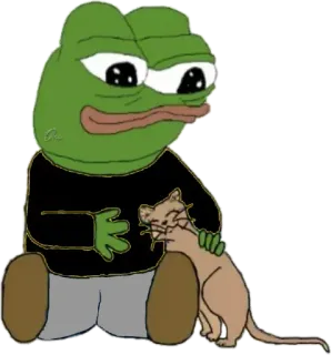 🇨🇰 Pepe the Frog เปเป้, กบ, แมว, มีม, การ์ตูน, สัตว์, อินเทอร์เน็ต telegram sticker