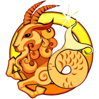 ♑️ Capricornio, zodiaco, horóscopo, astrología, cabra, signo telegram sticker