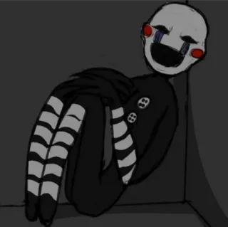 💜 Puppet Five Nights at Freddy's puppet, fnaf, five nights at freddys, animatronic, creepy, horror telegram sticker