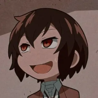 😂 Osamu Dazai Bungou Stray Dogs anime, manga, bungou stray dogs, osamu dazai, character, japanese, art telegram sticker