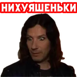 😧 НИХУЯШЕНЬКИ Ruso, Texto, Meme, Cara, Reacción telegram sticker