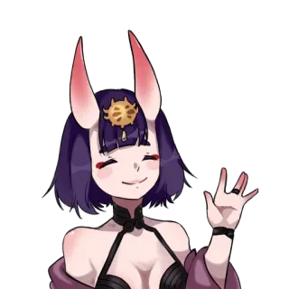 🖐 애니메이션, 여자, 귀여운, 카와이, 일러스트, 만화, 캐릭터 telegram sticker