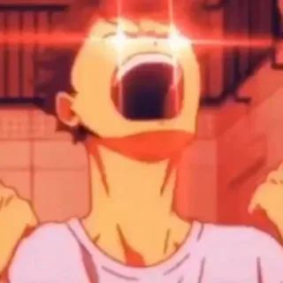 🤣 Anime, Schreien, Intensiv, Meme, Wütend, Charakter whatsapp sticker