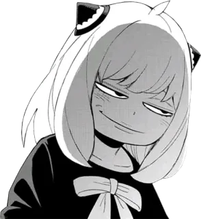 😈 Anya Forger Spy x Family animé, manga, spy x family, anya forger, suffisant telegram sticker