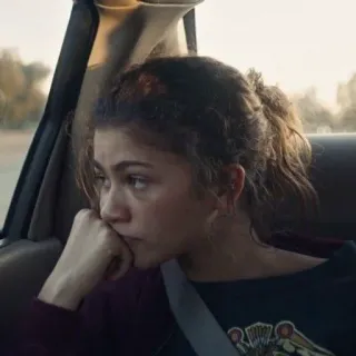 🤍 Zendaya actress, portrait, car telegram sticker