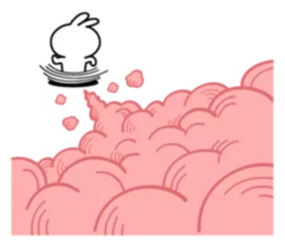 Spoiled Rabbit & Smile Person telegram stickers