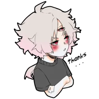 🤗 thanks anime, fofo, obrigado, chibi telegram sticker