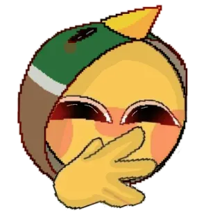 🤭 Émoji, Canard, Pixel Art, Geste whatsapp sticker