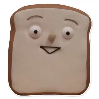 🍞 パン, トースト, 食べ物, 漫画 telegram sticker