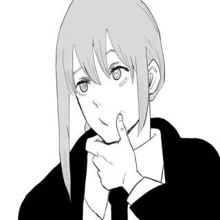 🤔 Makima Chainsaw Man anime, manga, chainsaw man, makima telegram sticker