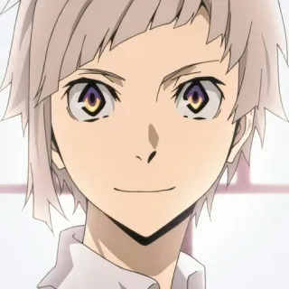 🍨 Atsushi Nakajima Bungo Stray Dogs anime, karakter, manga, seni telegram sticker