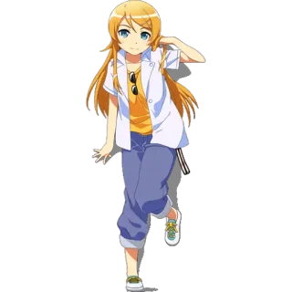 😉 anime, cartoon, girl, character, illustration telegram sticker