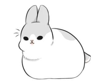😊 conejo, conejo, animal, lindo, mascota, animal doméstico telegram sticker