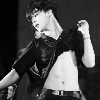 ⌚️ kpop, penyanyi, artis, bertelanjang dada, otot perut, musik telegram sticker
