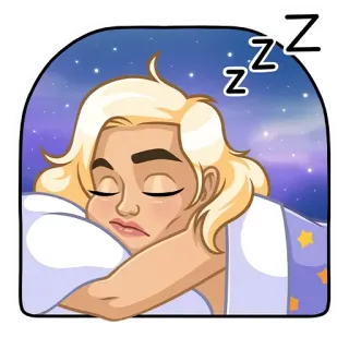 😴 ZZZ dormir, dormindo, cansado, noite, sonho, desenho animado telegram sticker