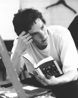 🤓 man, reading, book, thinking, person telegram sticker