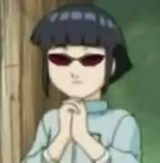 😏 Hinata Hyuga Naruto Anime, Cartoon, Manga, Hinata Hyuga, Naruto, Personnage, Lunettes telegram sticker