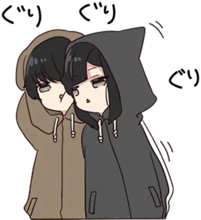 💏 ぐり
ぐり
ぐり anime, cartoon, kawaii, hoodie, cute, japanese telegram sticker