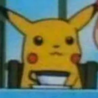 ⚡️ Pikachu pokemon, anime, cartoni animati, carino, kawaii, giallo, caffè telegram sticker