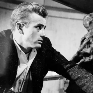 🌛 James Dean Джеймс Дин, актер, классический фильм, черно-белый, знаменитость telegram sticker