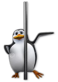 3D stock penguins whatsapp stickers