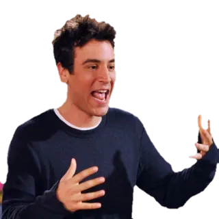 😛 Ted Mosby How I Met Your Mother tv, serie, commedia, himym, attore telegram sticker