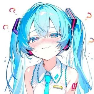😍 Hatsune Miku Vocaloid telegram sticker