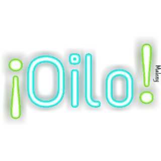 😂 ¡Oilo! spanish slang, greeting, neon, insult whatsapp sticker