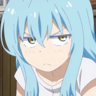 ☹️ Rimuru Tempest That Time I Got Reincarnated as a Slime Anime, Rimuru, Tempest, Slime, Isekai, Réincarnation telegram sticker