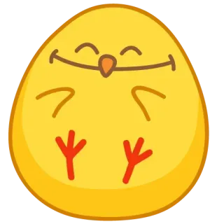 😊 fofo, amarelo, frango, feliz, emoji, adesivo whatsapp sticker