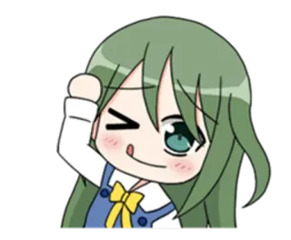 😜 Anime, Charakter, Niedlich, Sticker, Cartoon telegram sticker