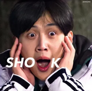 😳 SHOCK choqué, surpris, réaction, visage, expression telegram sticker