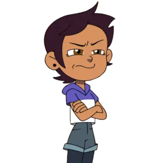 🤨 Luz Noceda The Owl House dibujos animados, Luz, búho, casa, Disney, enojado telegram sticker