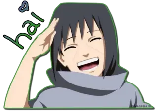 😄 Itachi Naruto hai 动漫, 火影忍者, 鼬, 贴纸, 角色, 漫画, 鲨鱼 telegram sticker